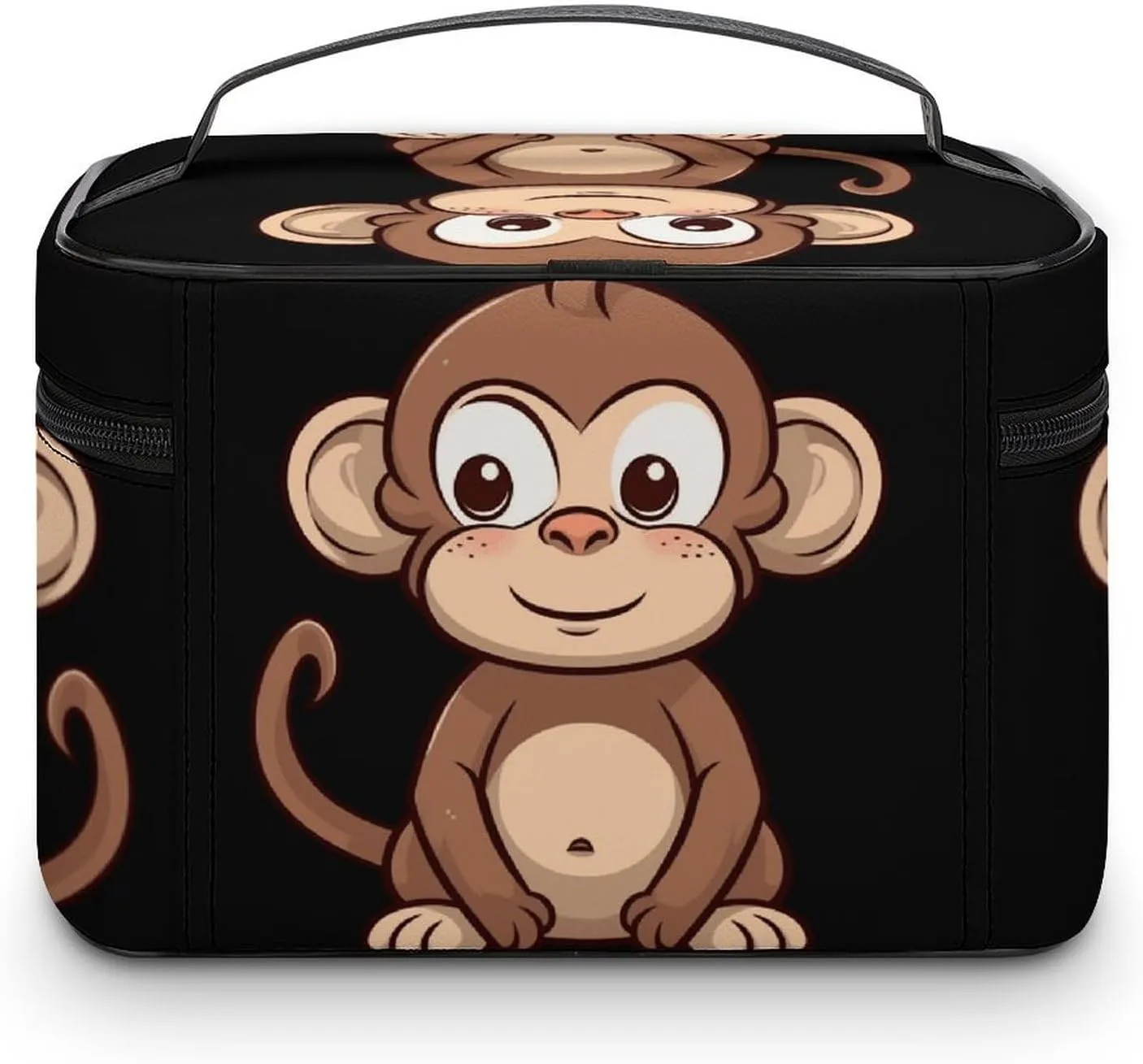 Travel Toiletry Bag for Women And Men,Cartoon Brown Monkey Toiletry Organizer, Makeup Bag Travel Organizer for Shampoo,Toiletries