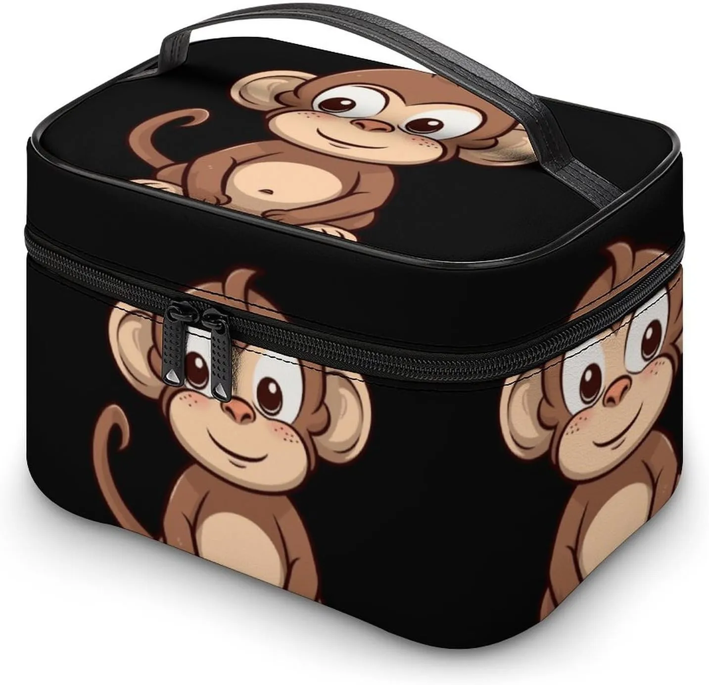 Travel Toiletry Bag for Women And Men,Cartoon Brown Monkey Toiletry Organizer, Makeup Bag Travel Organizer for Shampoo,Toiletries