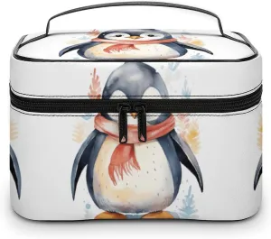 Travel Toiletry Bag for Women And Men,Cute Cartoon Penguin Toiletry Organizer, Makeup Bag Travel Organizer for Shampoo,Toiletries
