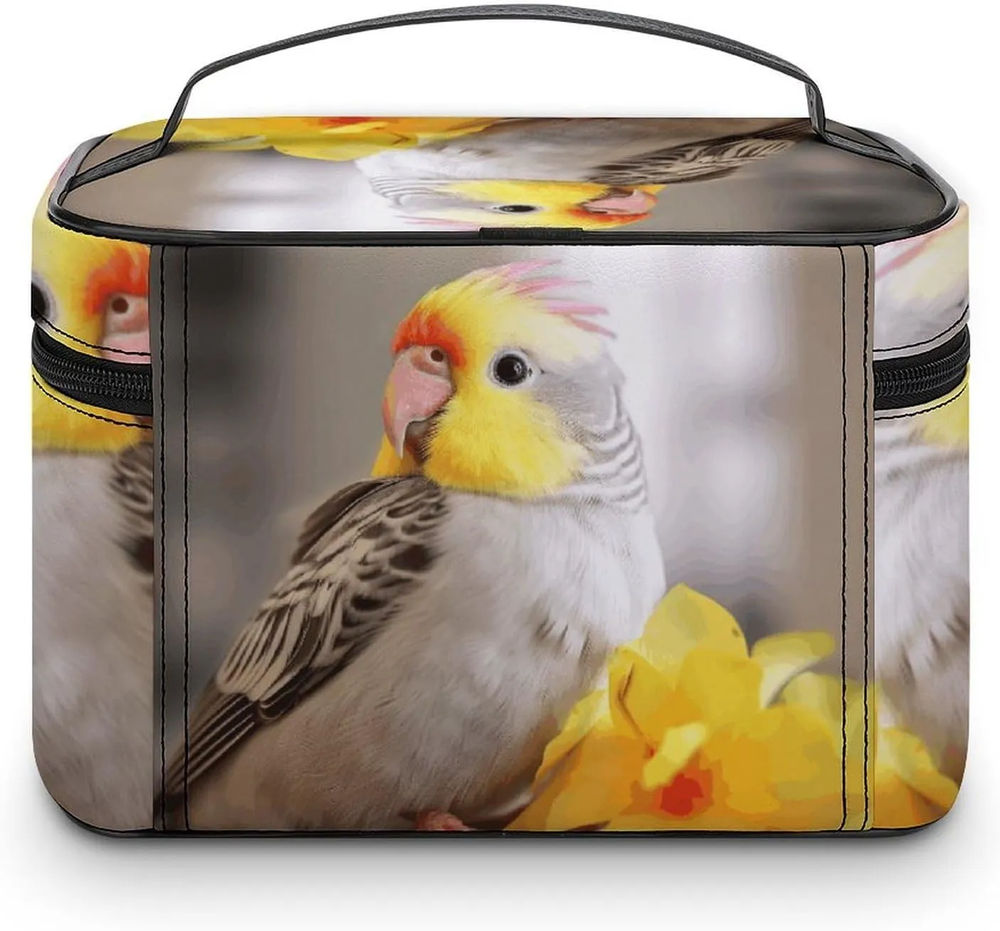 Travel Toiletry Bag for Women And Men,Cute Cockatiel Toiletry Organizer, Makeup Bag Travel Organizer for Shampoo,Toiletries