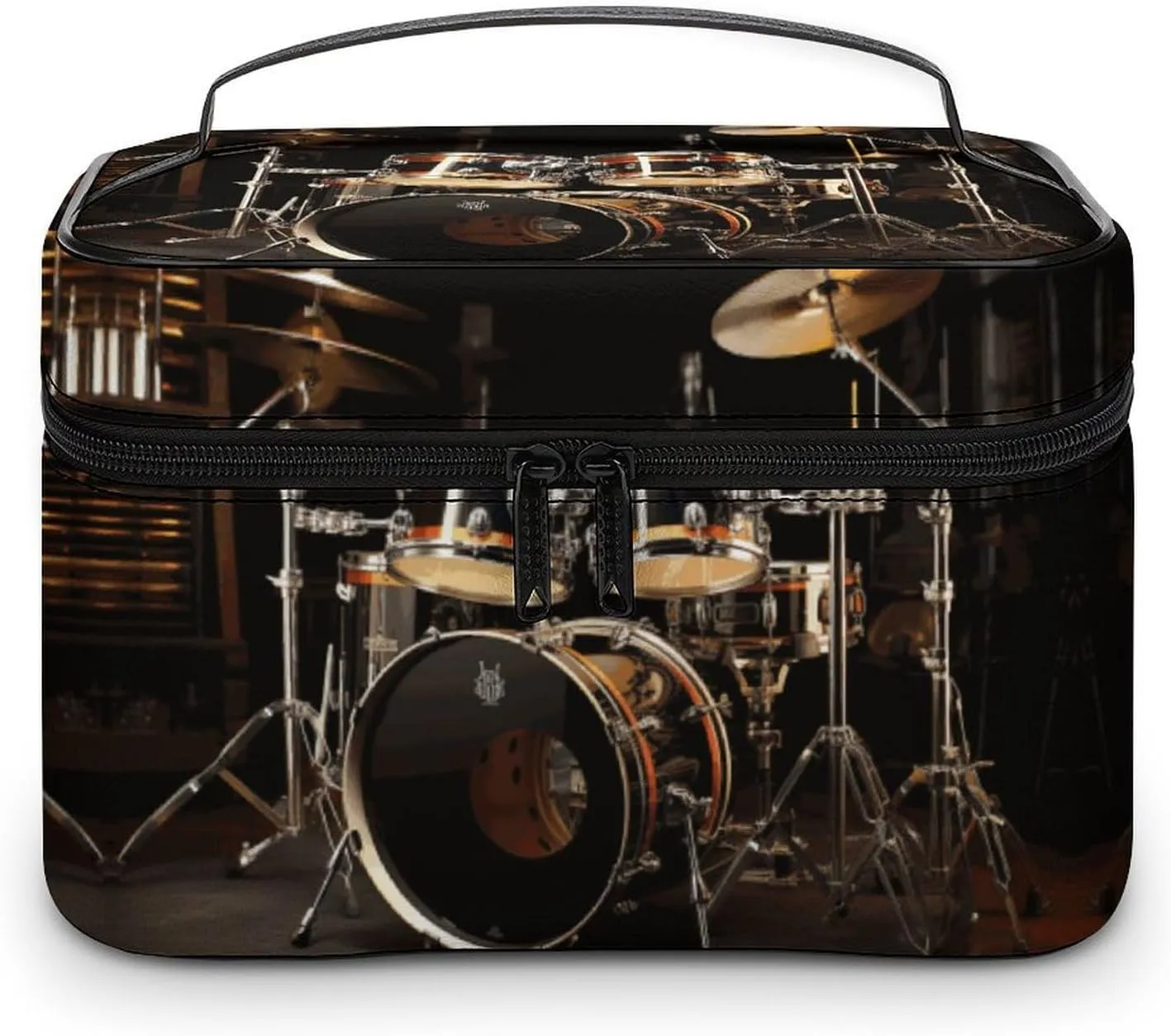Travel Toiletry Bag for Women And Men,Drum Set Toiletry Organizer, Makeup Bag Travel Organizer for Shampoo,Toiletries
