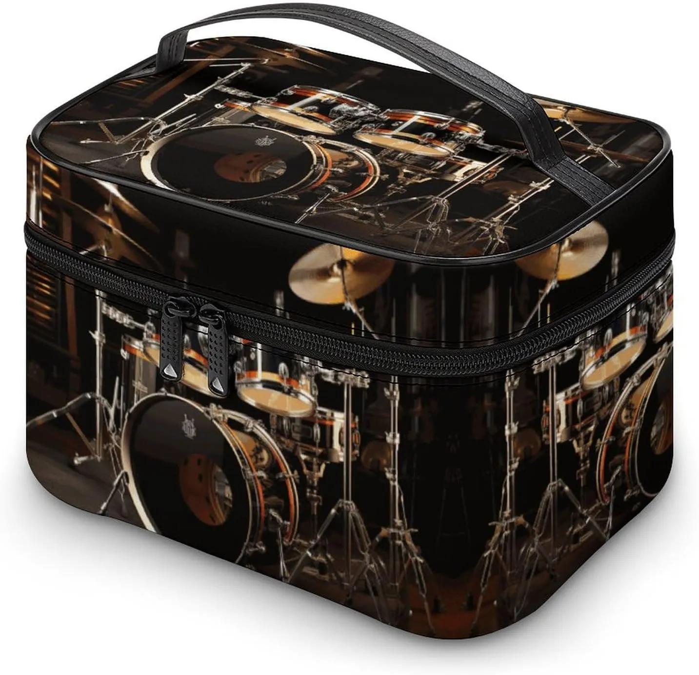 Travel Toiletry Bag for Women And Men,Drum Set Toiletry Organizer, Makeup Bag Travel Organizer for Shampoo,Toiletries