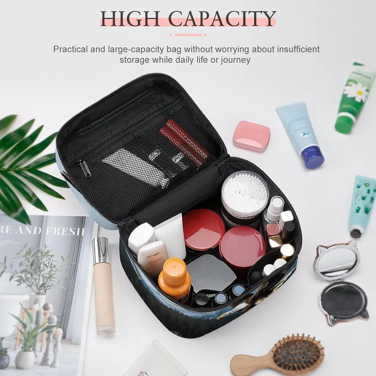 Travel Toiletry Bag for Women And Men,Eagle at Hunting Toiletry Organizer, Makeup Bag Travel Organizer for Shampoo,Toiletries