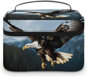 Travel Toiletry Bag for Women And Men,Eagle at Hunting Toiletry Organizer, Makeup Bag Travel Organizer for Shampoo,Toiletries