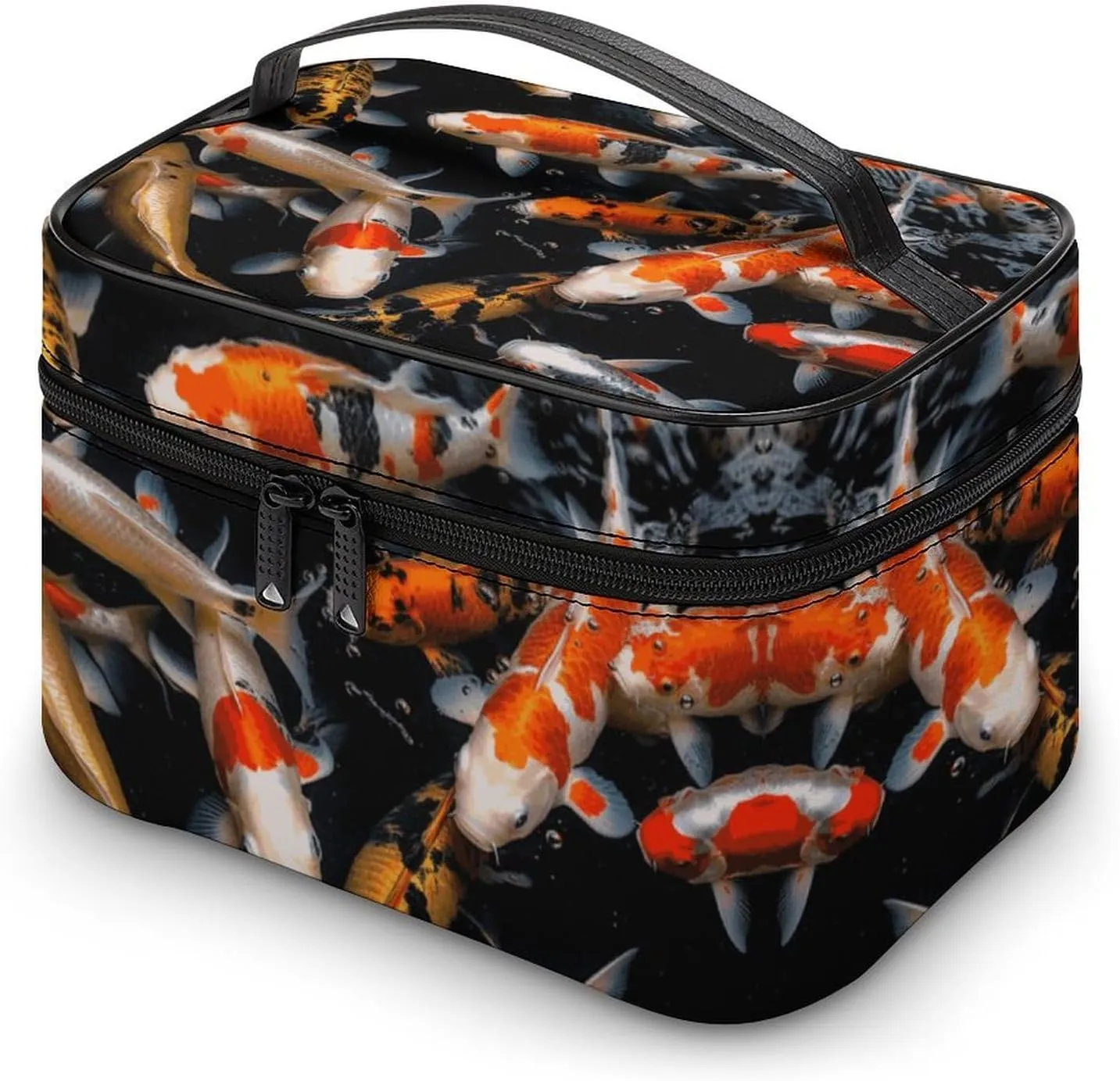 Travel Toiletry Bag for Women And Men,Japan Fancy Carp Fishes Toiletry Organizer, Makeup Bag Travel Organizer for Shampoo,Toiletries