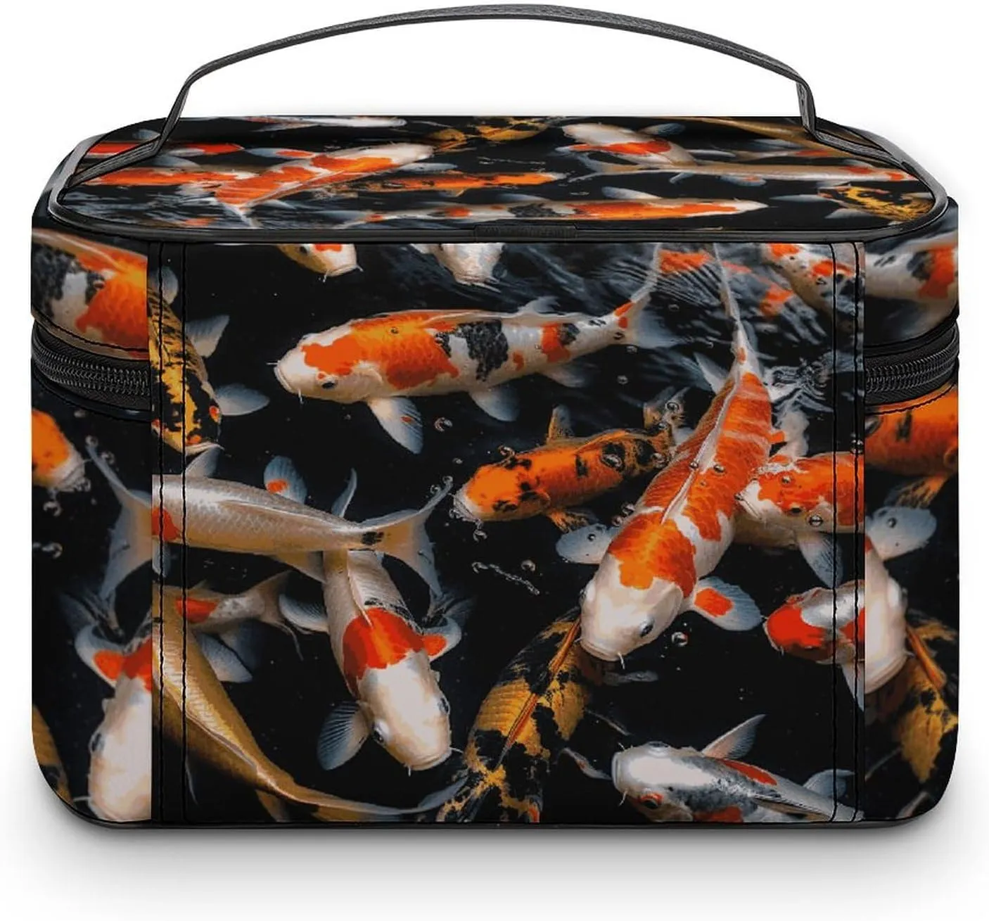 Travel Toiletry Bag for Women And Men,Japan Fancy Carp Fishes Toiletry Organizer, Makeup Bag Travel Organizer for Shampoo,Toiletries