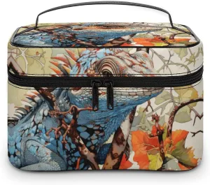 Travel Toiletry Bag for Women And Men,Lizard on The Branch Toiletry Organizer, Makeup Bag Travel Organizer for Shampoo,Toiletries