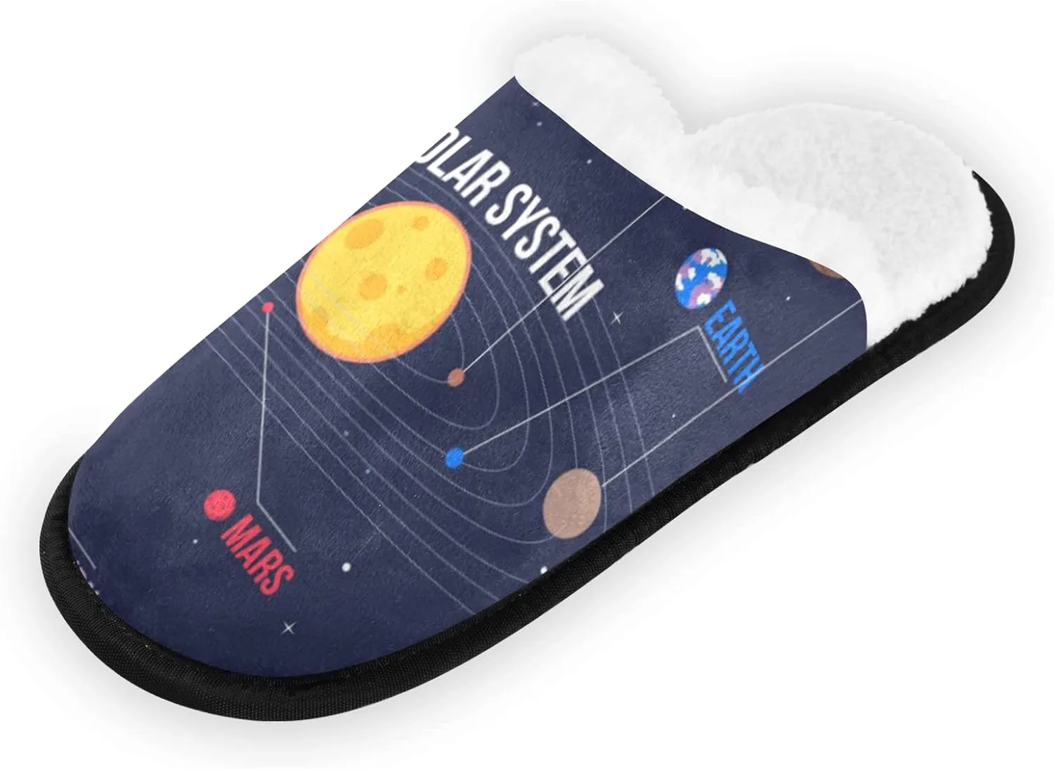 Unisex Slippers Fuzzy Feet Plush Cotton Slippers Anti-Slip Warm House Shoes M/L