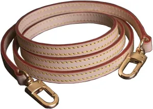 Vachetta Leather Strap for Shoulder and Cross Body Bags - Long 39 inches (100cm) for Small Bags, Pochette, Mini, NM Eva Favorite PM MM