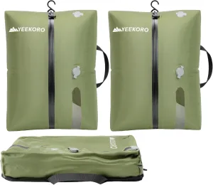 Vacuum Bags for Travel, Professional IP67 Reusable Vacuum Compression Bags for Travel Suitcases and Backpack, Durable Space Saver Bag (2 PACK, No Pump)