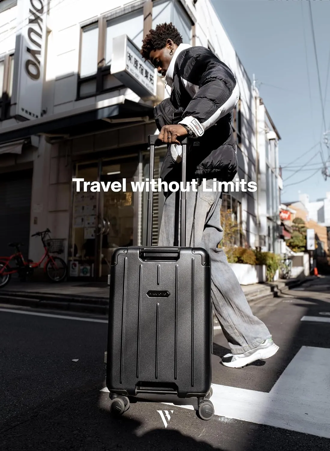 Vacuum Seal Air Compression 20-Inch Suitcase Carry-On Travel Luggage USB Port AirCabin Pro Pump TSA Lock Backpack Airback Vacpack 20" - Advanced Hinomoto Wheel Lock (1X Vacuum Bag - 50L)