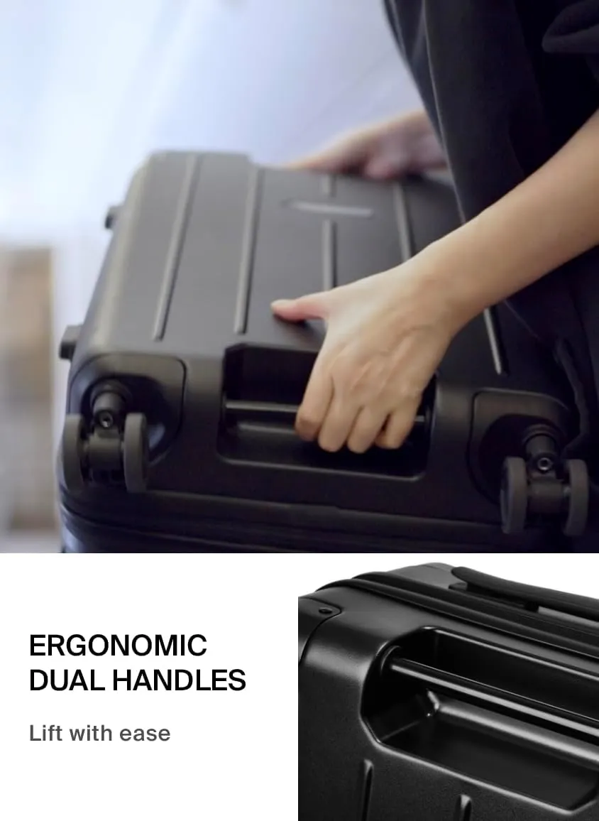 Vacuum Seal Air Compression 20-Inch Suitcase Carry-On Travel Luggage USB Port AirCabin Pro Pump TSA Lock Backpack Airback Vacpack 20" - Advanced Hinomoto Wheel Lock (1X Vacuum Bag - 50L)