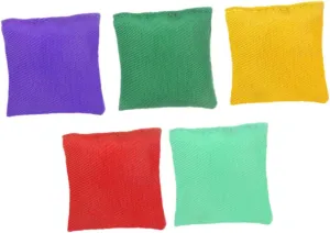 Vaguelly Leak-Proof Small Beanbags 5pcs Toss Game Bean Bag Set Bean Bags for Party Boys and Girls Adults Outdoor Toys