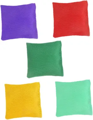 VANZACK 5pcs Double Layer Tossing Bean Bags Practical Outdoor Game for Fun Parties Bags