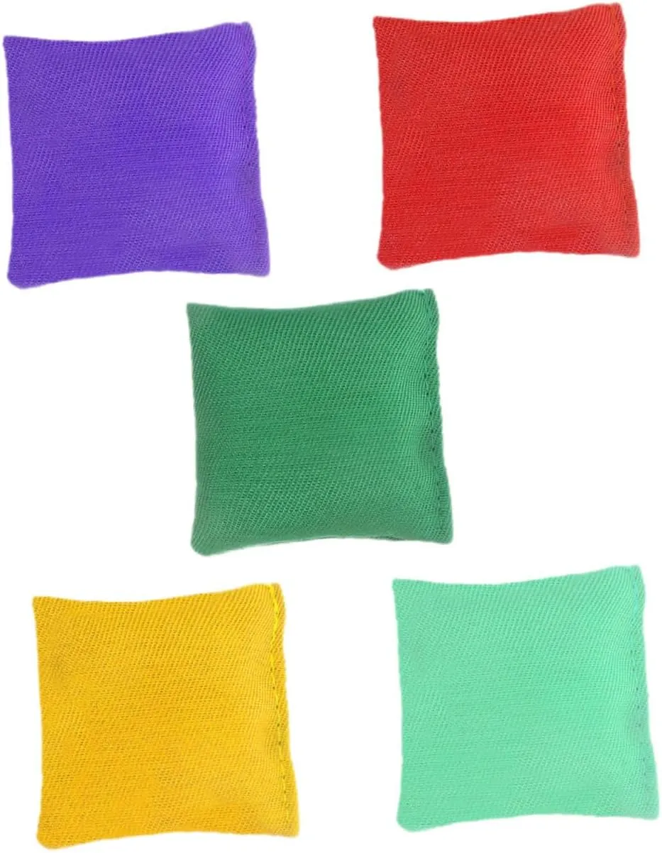 VANZACK 5pcs Double Layer Tossing Bean Bags Practical Outdoor Game for Fun Parties Bags