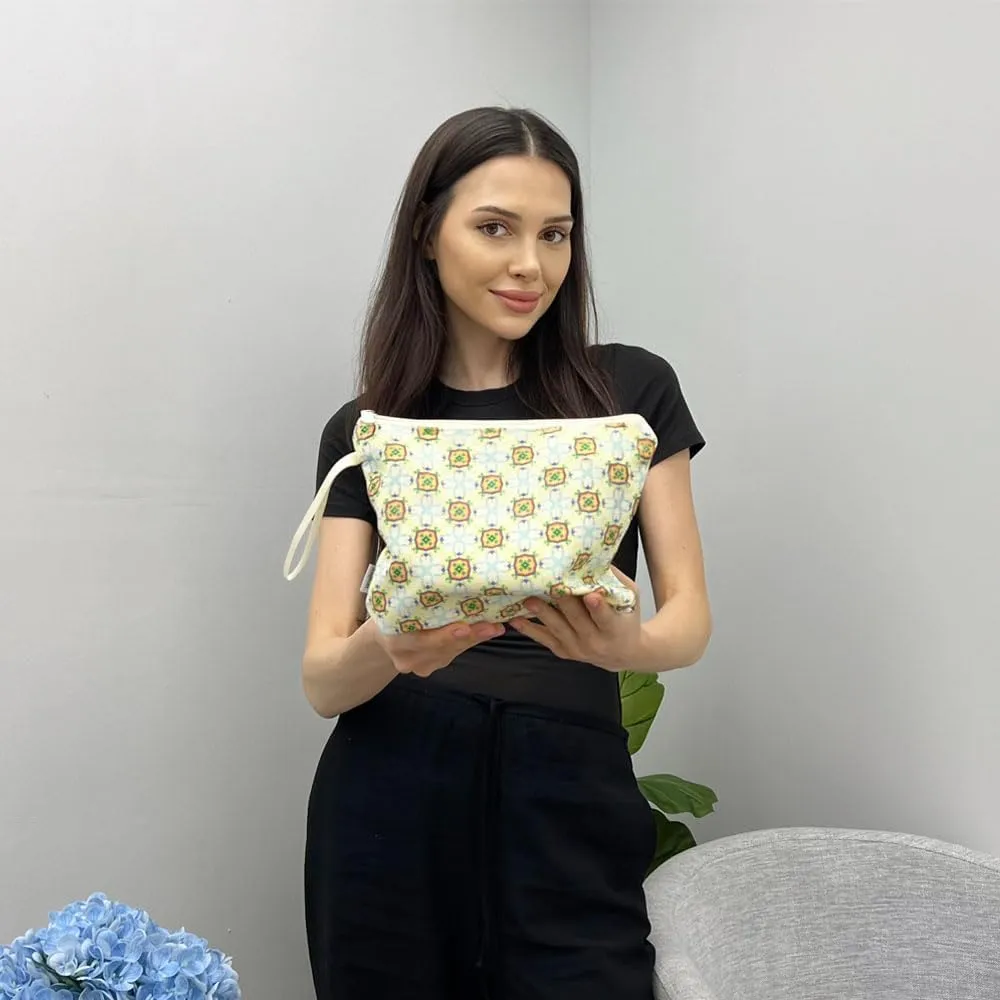 Vavabox Personalized Makeup Bag, Birthday Gifts for Women Girl Cosmetic Bag, Travel Makeup Pouch (Vivid Summer)