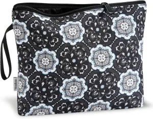 Vavabox Personalized Makeup Bag, Birthday Gifts for Women Girl Cosmetic Bag, Travel Makeup Pouch (Winter Snowflakes)