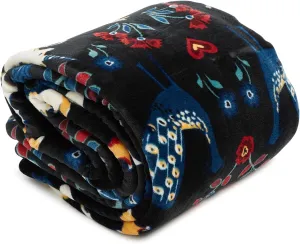 Vera Bradley Fleece Cozy Life Throw Blanket, Enchanting Dream
