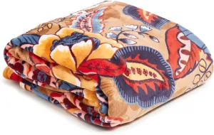 Vera Bradley Oversized Fleece Plush Throw Blanket, Botanical Beauty