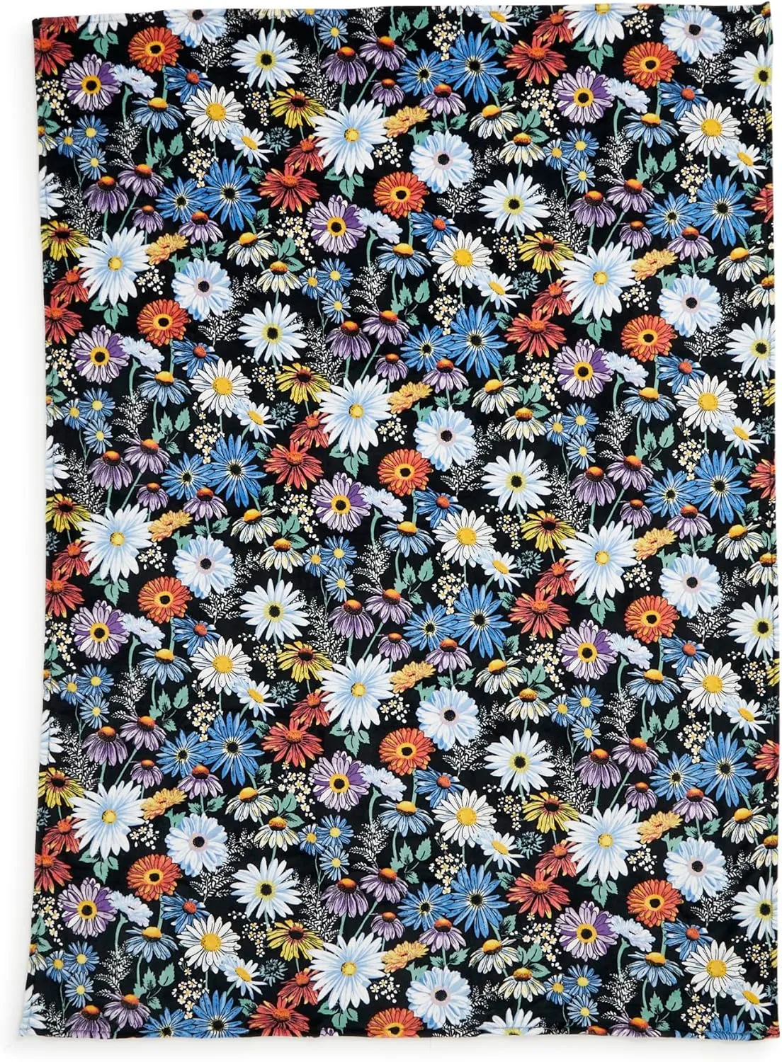 Vera Bradley Oversized Fleece Plush Throw Blanket, Daisies