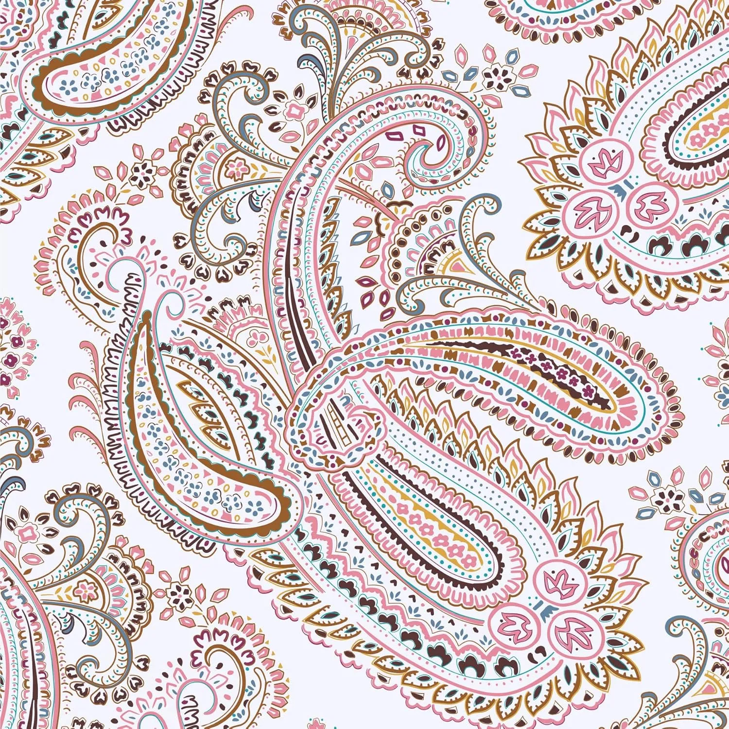 Vera Bradley Women's Oversized Fleece Plush Throw Blanket, Sand Paisley, Full/Queen