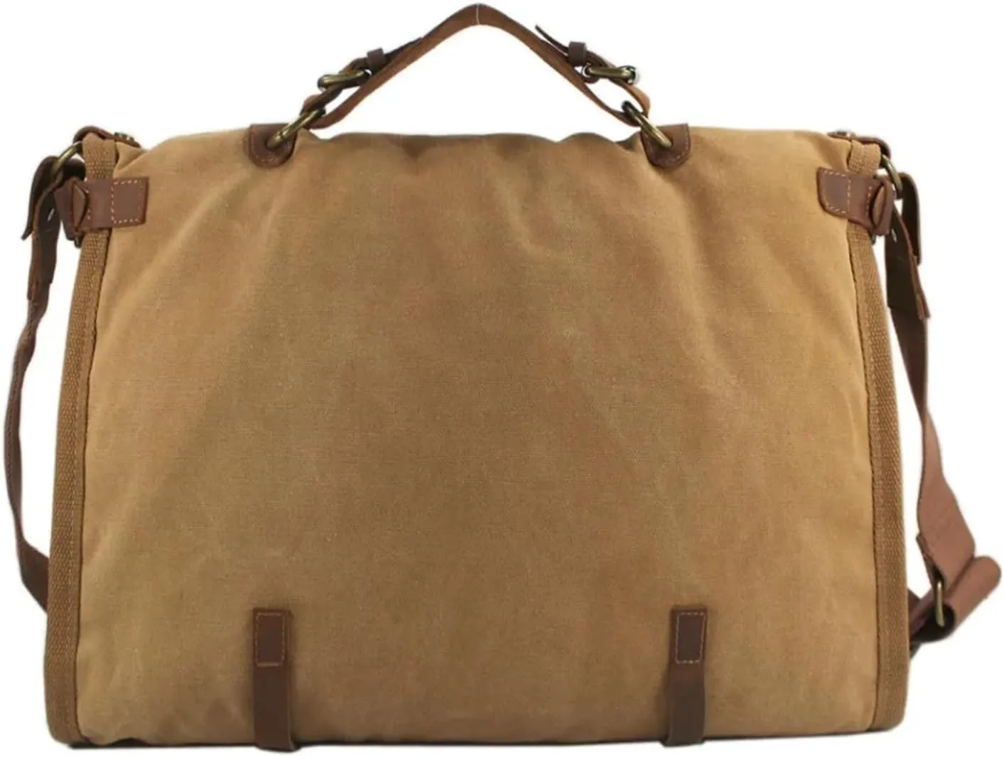 Vintage Retro Canvas Leather Men Travel Bags Luggage Bags Men Weekend Bag Overnight Duffle Bags Tote Leisure Suitable For Traveling, Business Trip, Outdoor(Deep Green)
