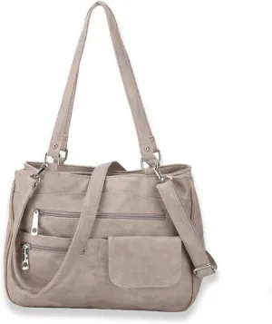 Vintage Women’s Waterproof Soft Pu Leather Wallet & Handbag - Spacious Shoulder Tote for Everyday Use