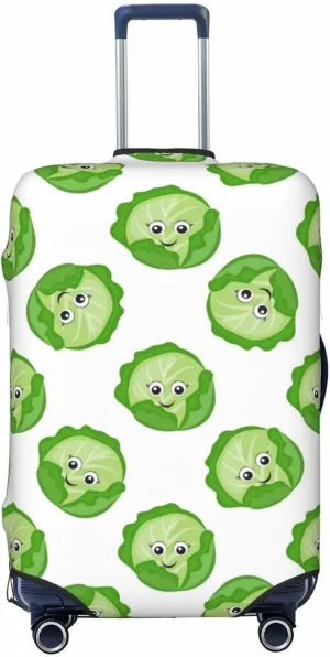 VOSERY Luggage Cover Protector Suitcase Cover - bright cabbage cute eyes funny High Elasticity Suitcase Cover for Luggage