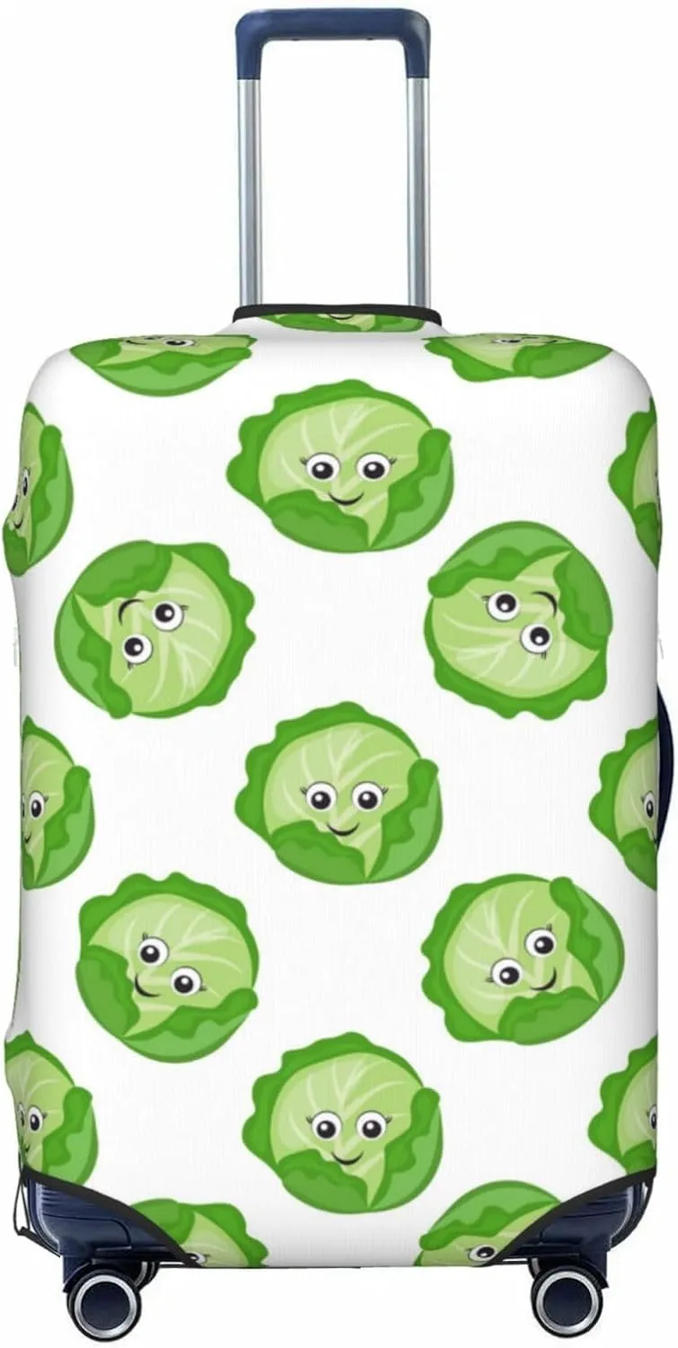VOSERY Luggage Cover Protector Suitcase Cover - bright cabbage cute eyes funny High Elasticity Suitcase Cover for Luggage