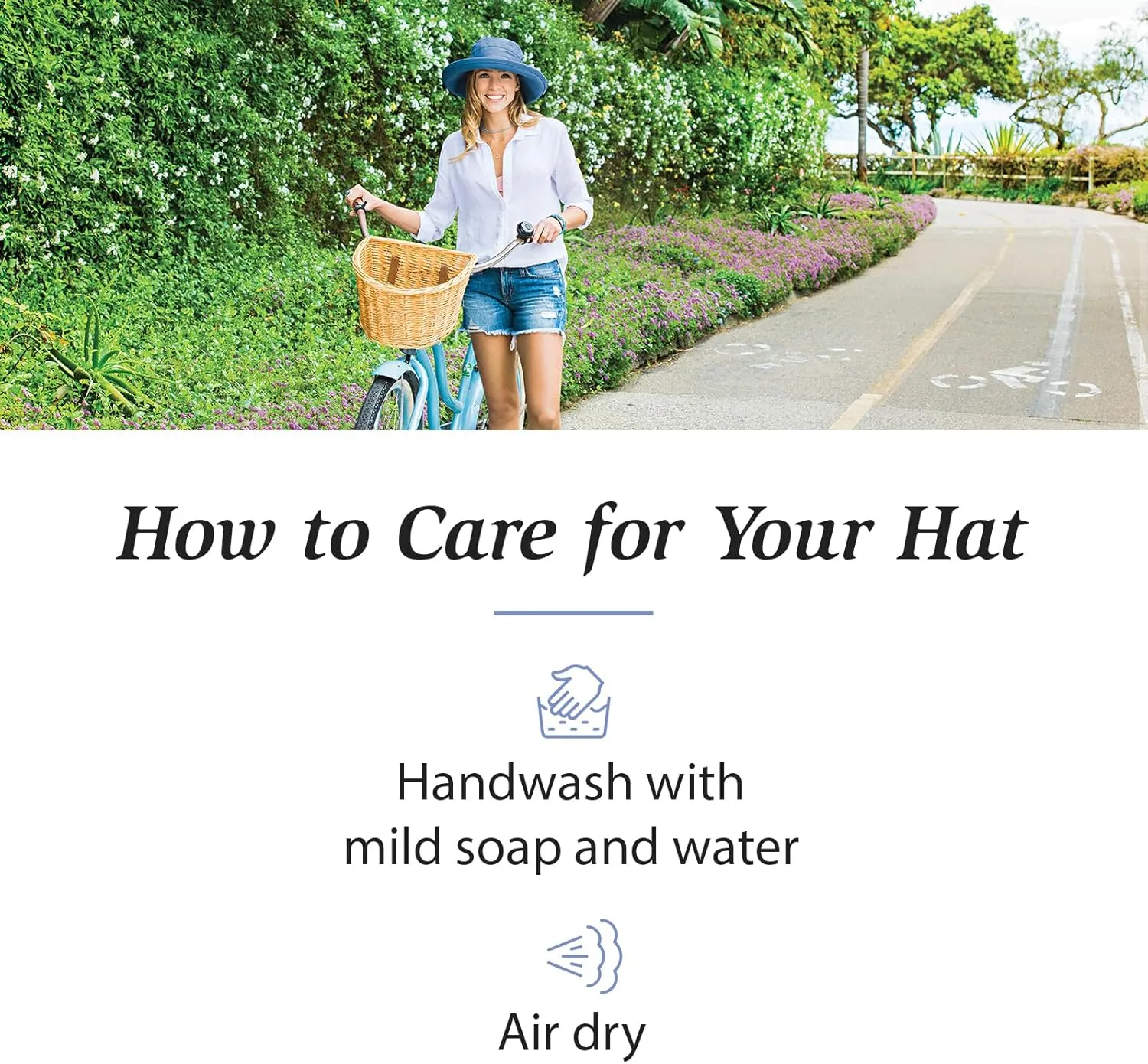 Wallaroo Hat Company Women’s Casual Traveler Sun Hat - UPF 50  Sun Protection, Wide Brim, Packable, Adjustable, Medium