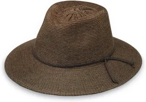 Wallaroo Hat Company Women’s Victoria Fedora – UPF 50  UV Protection, Wide Brim, Medium Size, Packable & Adjustable Sun Hat