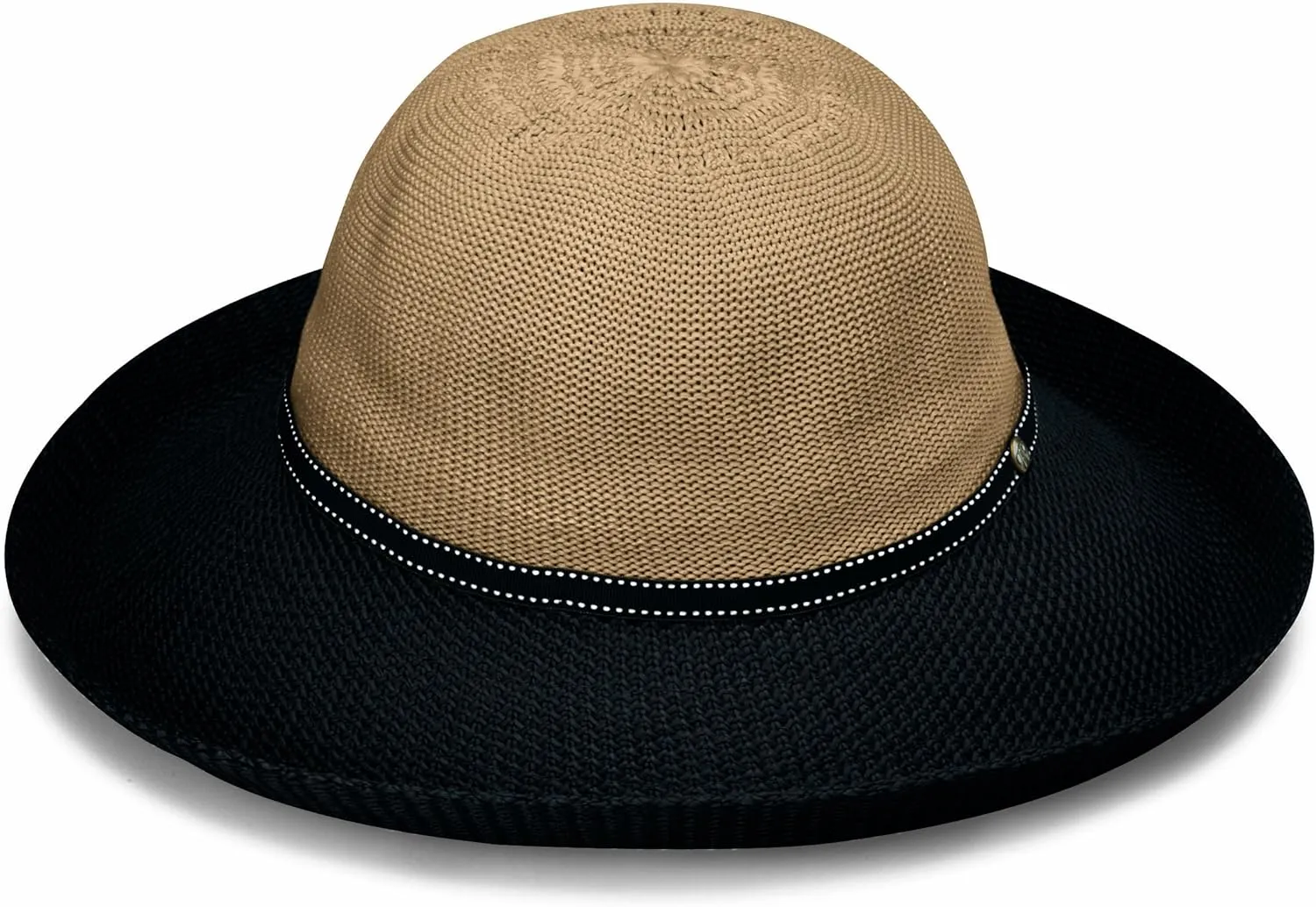 Wallaroo Women’s Victoria Two-Toned Sun Hat – UPF 50  Sun Protection, Wide Brim, Adjustable, Cotton Lining, Summer Holiday