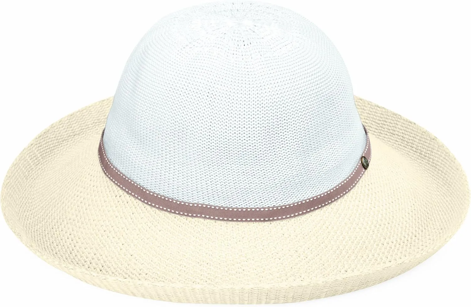 Wallaroo Women’s Victoria Two-Toned Sun Hat – UPF 50  Sun Protection, Wide Brim, Adjustable, Cotton Lining, Summer Holiday
