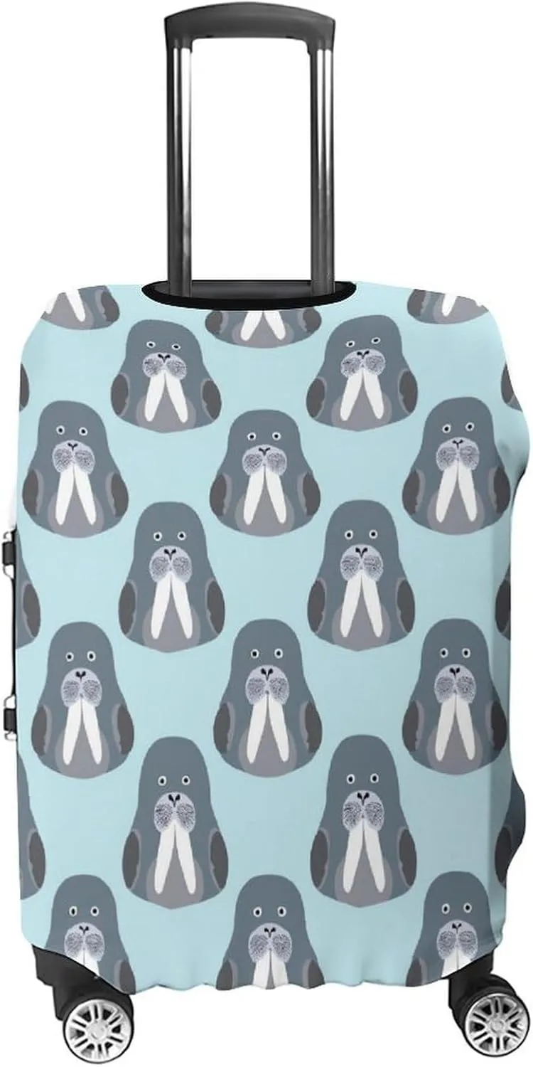 Walrus Chibi Protective Luggage Case Washable Suitcase Cover Travel Bag Protector