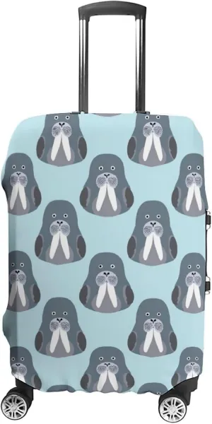 Walrus Chibi Protective Luggage Case Washable Suitcase Cover Travel Bag Protector