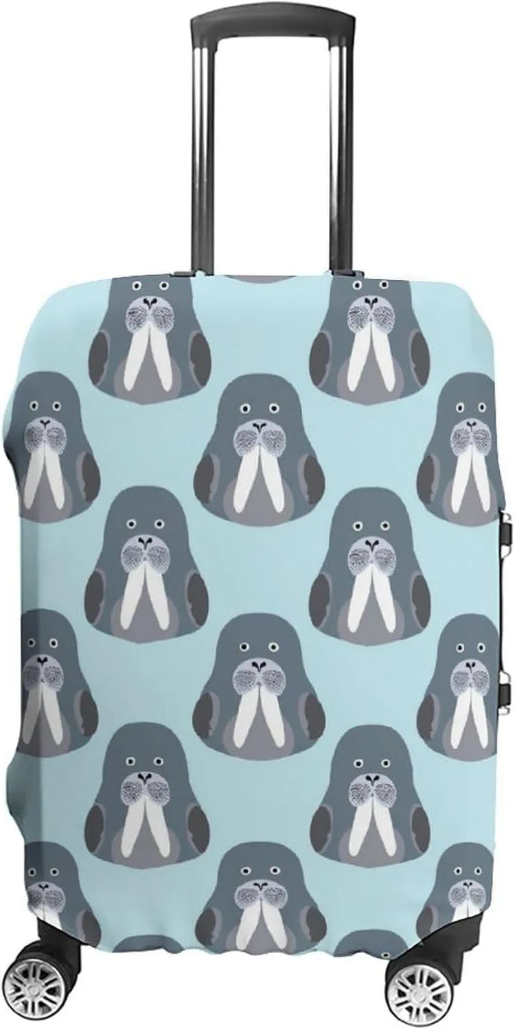Walrus Chibi Protective Luggage Case Washable Suitcase Cover Travel Bag Protector
