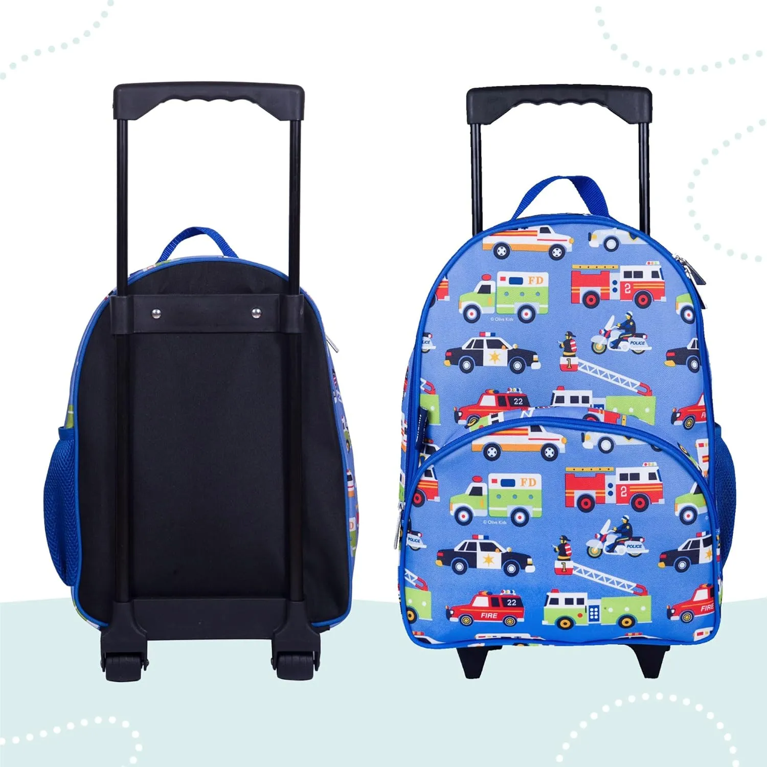 Wildkin Kids Rolling Luggage – Carry-On Size for School & Overnight Travel