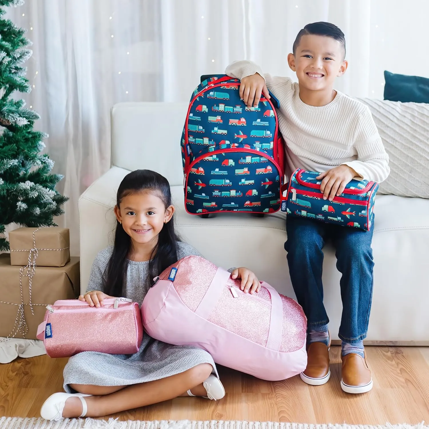 Wildkin Kids Rolling Luggage – Carry-On Size for School & Overnight Travel