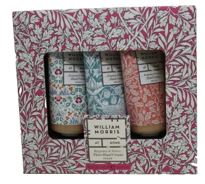 William Morris Bergamot & Vetiver Hand Cream, Gift Set of 3