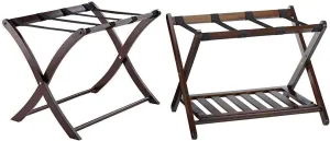 Winsome Scarlett Cappuccino Luggage Rack Remy Shelf Luggage Rack, Cappuccino
