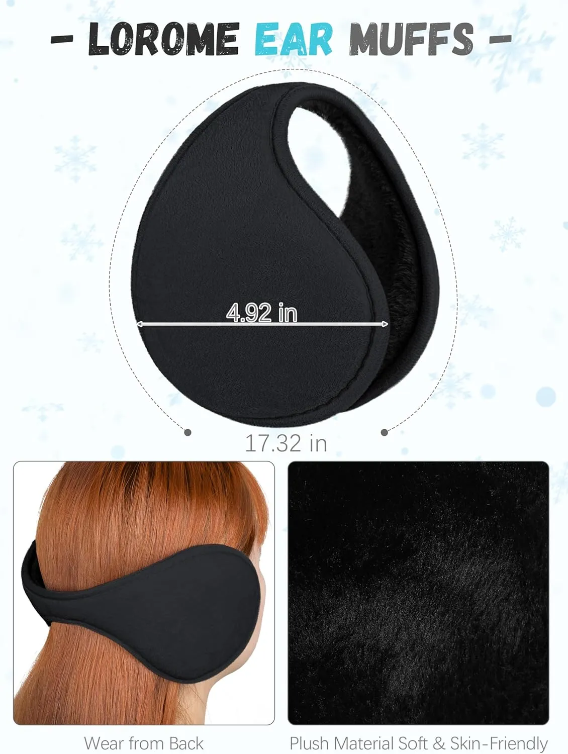 Winter Hat Scarf Gloves and Ear Warmer, Warm Knit Beanie Hat Touch Screen Gloves Set Winter Gifts Neck Scarves for Women