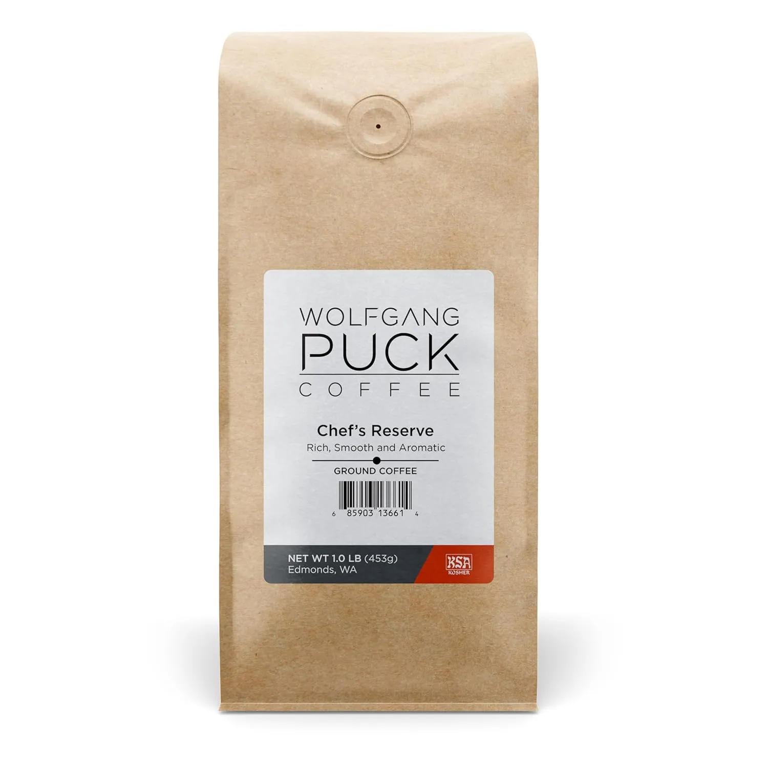 Wolfgang Puck Coffee, Chef's Reserve, Ground, 1 lb. bag (Pack of 1)
