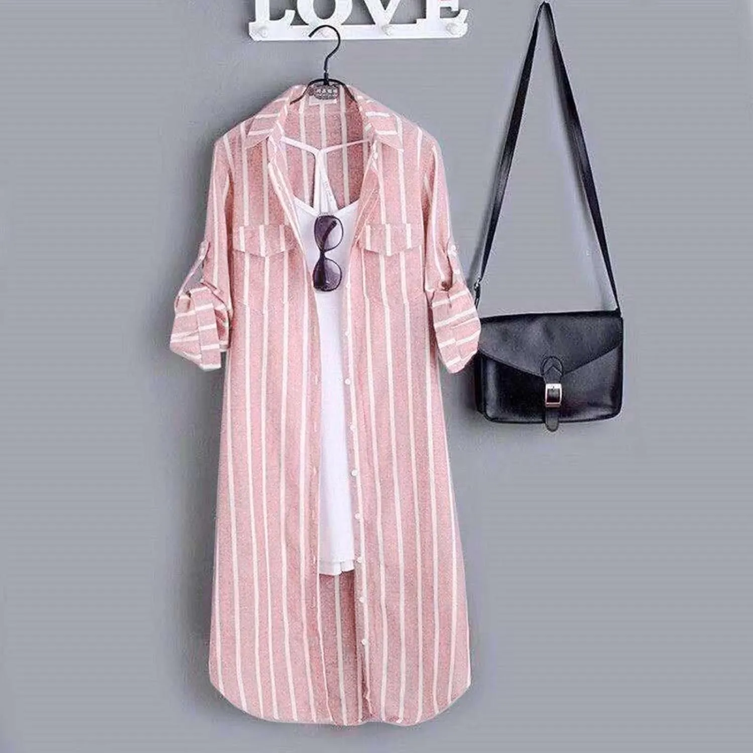 Women Plus Size Plaid Sweatshirt Casual Loose Fit Color Block Button Down Cadigan Top Trendy Long Sleeve Lapel Jacket