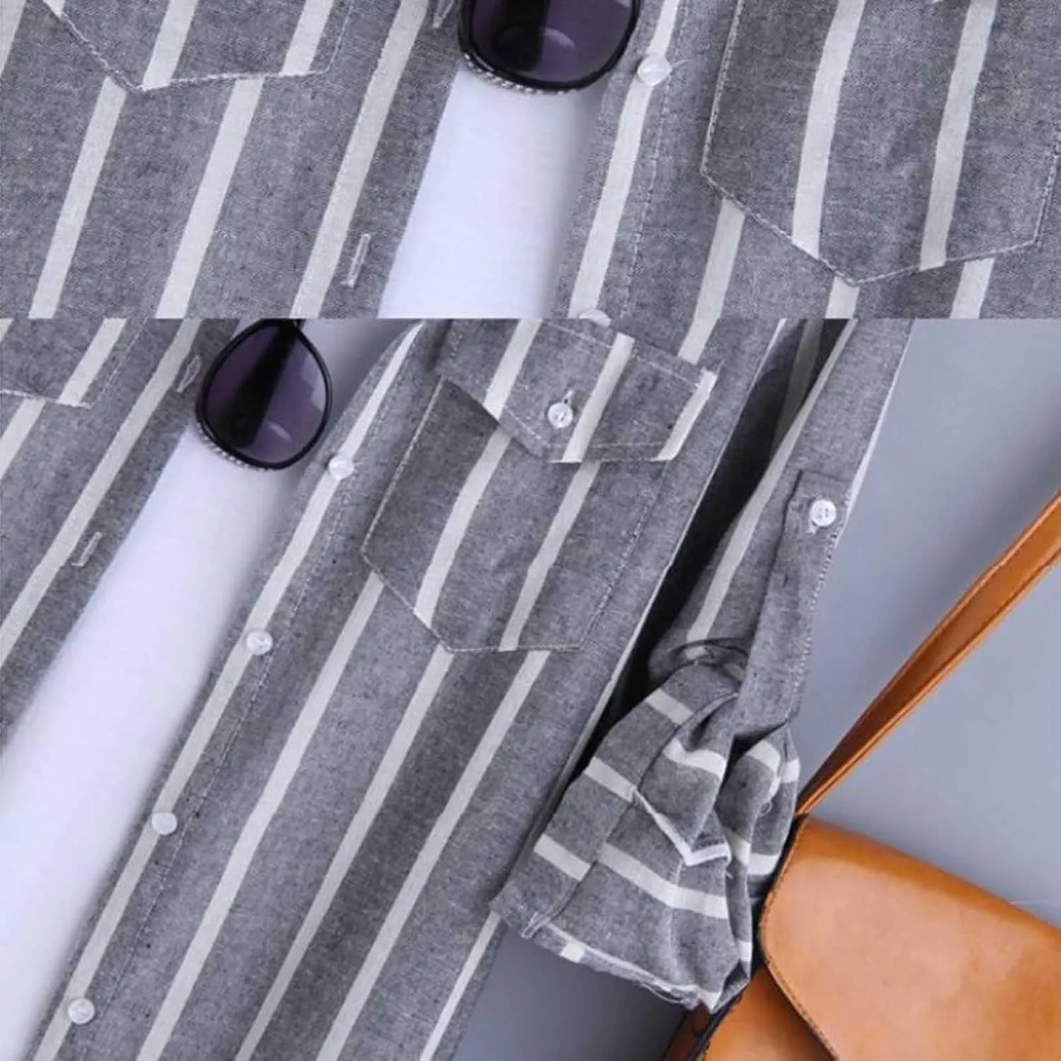 Women Plus Size Plaid Sweatshirt Casual Loose Fit Color Block Button Down Cadigan Top Trendy Long Sleeve Lapel Jacket