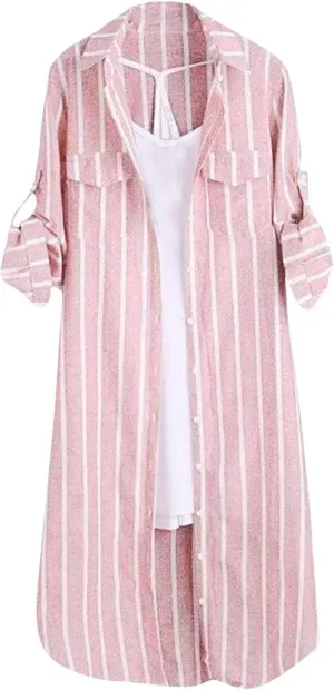 Women Plus Size Plaid Sweatshirt Casual Loose Fit Color Block Button Down Cadigan Top Trendy Long Sleeve Lapel Jacket