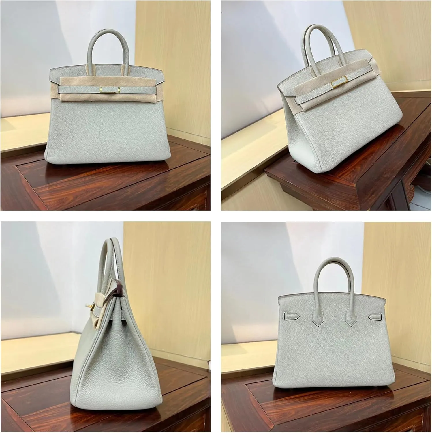 Women's Leather Handbag, Luxury Designer Tote Bag for Work & Travel, Fashion Shoulder Crossbody