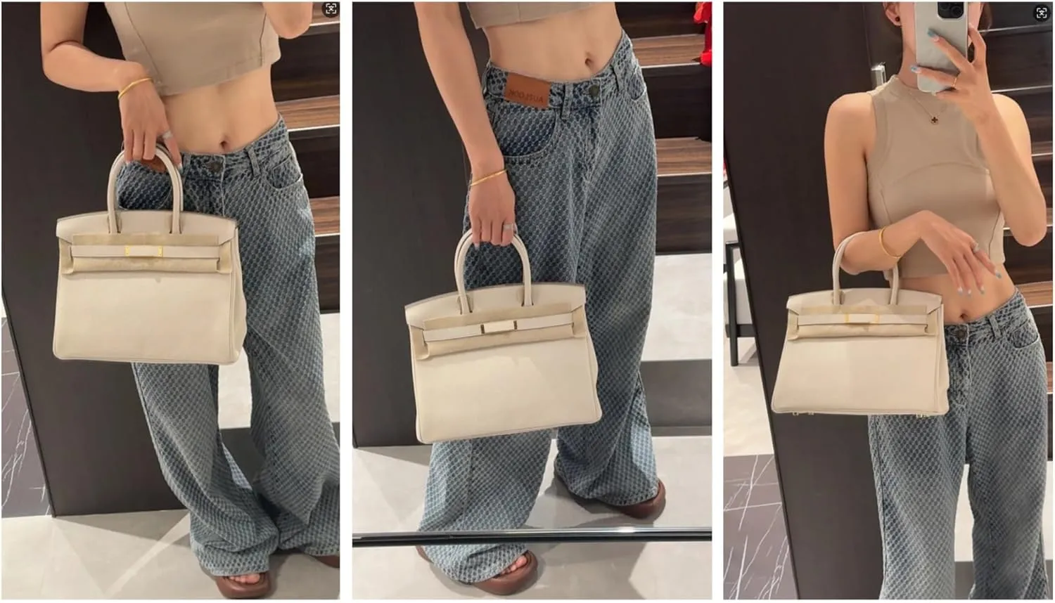 Women's Leather Handbag, Luxury Designer Tote Bag for Work & Travel, Fashion Shoulder Crossbody