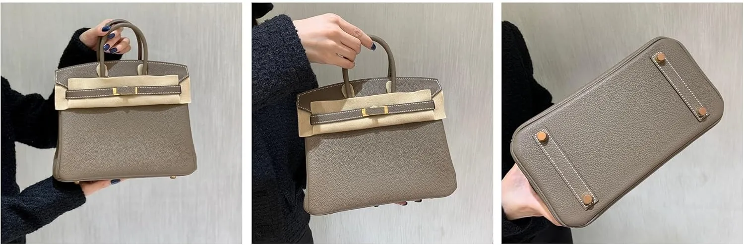 Women's Leather Handbag, Luxury Designer Tote Bag for Work & Travel, Fashion Shoulder Crossbody