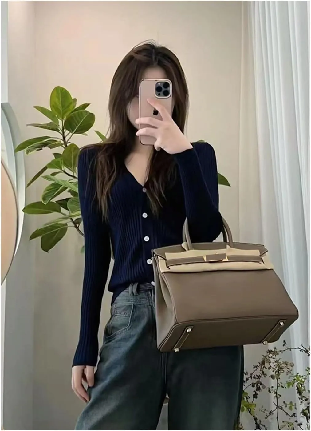 Women's Leather Handbag, Luxury Designer Tote Bag for Work & Travel, Fashion Shoulder Crossbody