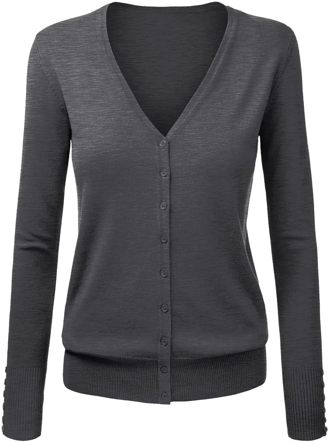 Womens Lightweight V-Neck Cardigan Sweater Trendy Business Casual Jackets Long Sleeve Button Down Lounge Sweater Tops
